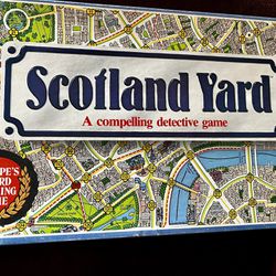 Complete Vintage 1985 Scotland Yard Detective Board Game