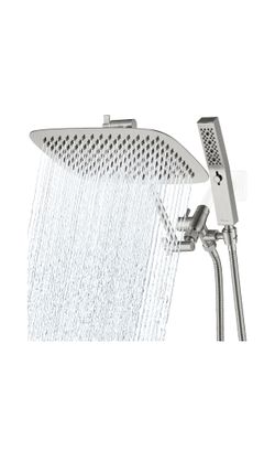 12 Inch Dual Shower Head with Handheld Combo