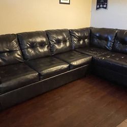 Brown Leather -Like couch
