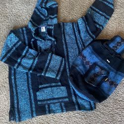 Mexican Knitted Hoodie And Backpack