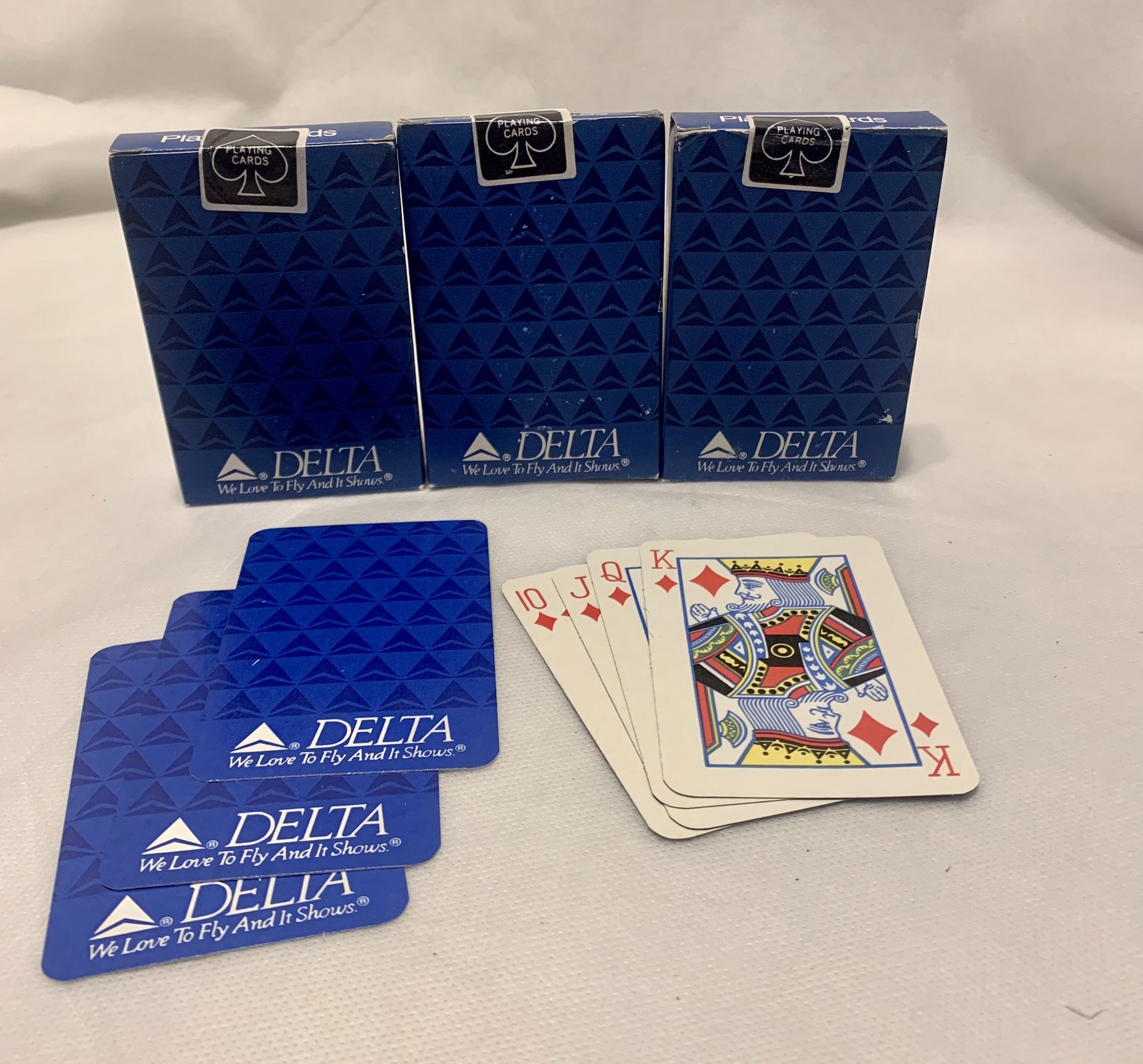 Delta Airlines Playing Cards ( 3 ) $5.00 EACH