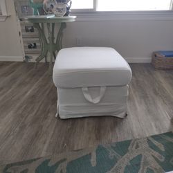 White Ikea Ottoman