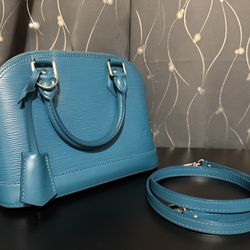Authentic LV Alma BB Bluegreen