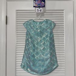 Girls Disney Store Ariel Dress Size 5/6