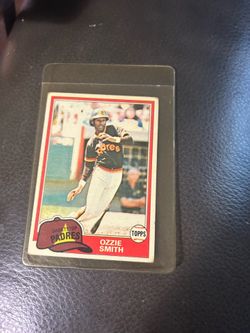 1981 Topps Ozzie Smith #254 San Diego Padres HOF Vintage Baseball Card