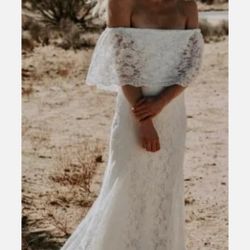 WEDDING DRESS OFF SHOULDER NEW