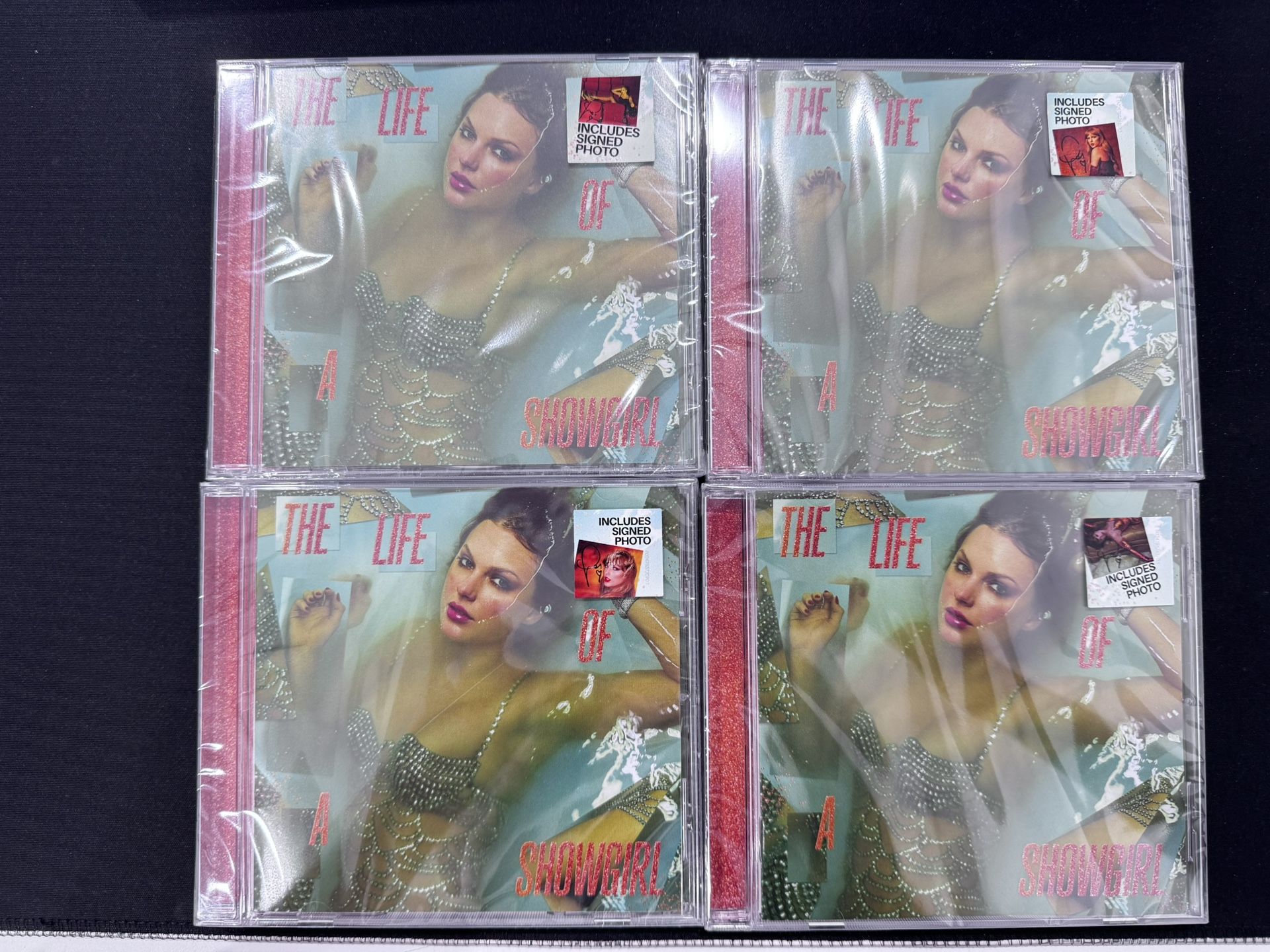 Taylor Swift The Life Of A Show Girl - Signed 4 CDs