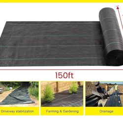 Driveway Fabric, 13x150 ft Road Fabric Commercial Weed Barrier Fabric, Landscape Fabric Heavy Duty 3.5OZ French Drain Fabric for Erosion Control,Lands