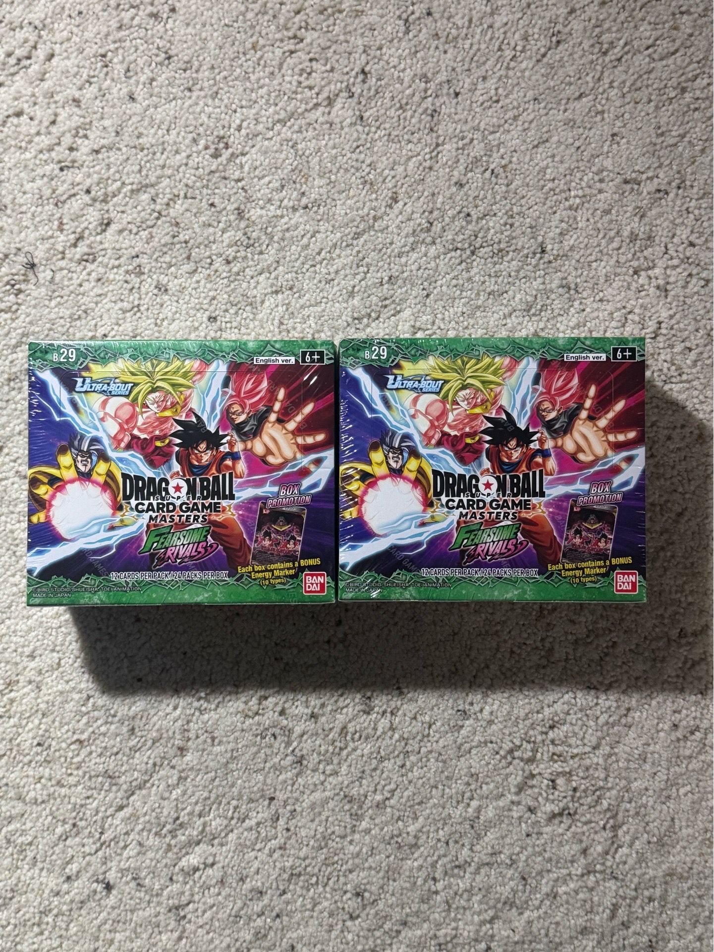 B29 Dragon Ball Fearsome Rivals Booster Box $220 Each (7 Available)