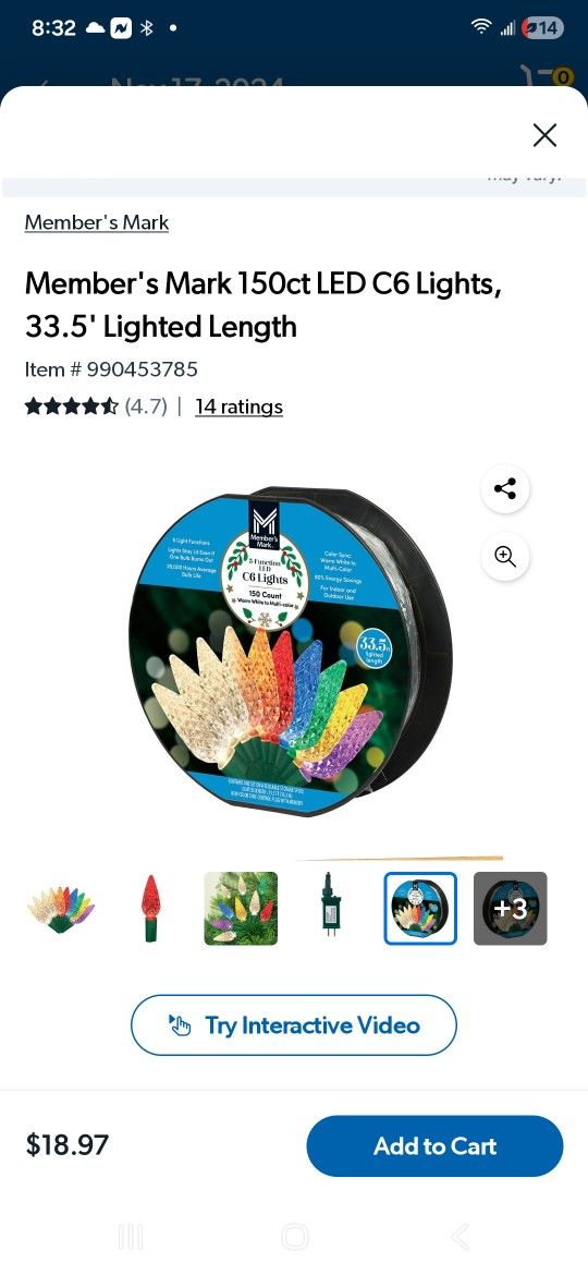 Christmas Lights 201 Feet