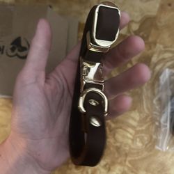 New Leather Collar And Leather Leash For Dog 