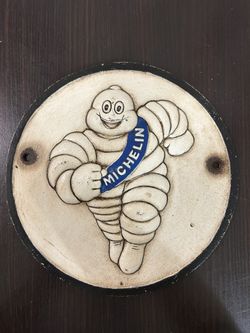 1940's Michelin Round Plaque (WW2)
