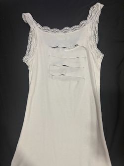 white lace shirt