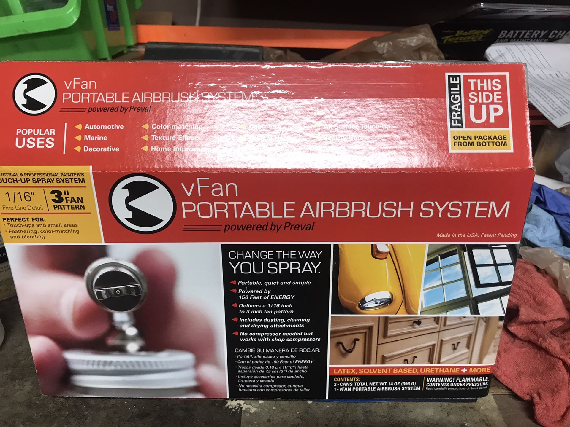 Portable airbrush system