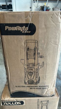 PowRyte Elite electric pressure washer with hose reel