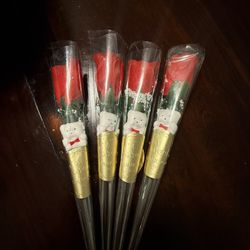 Thank You Rose With White Bear 