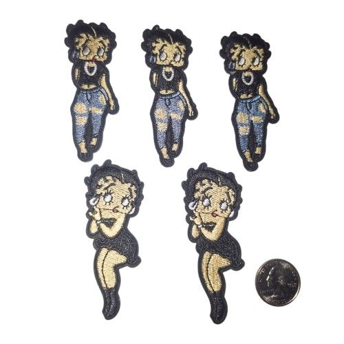 Betty Boop Iron on patches 5 pc bundle