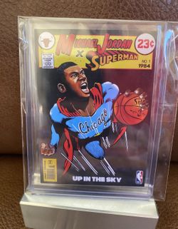 1984 Michael Jordan x Superman Rookie Card Promo