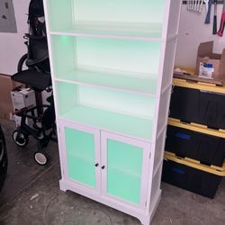 Bookshelf White With LED lights 