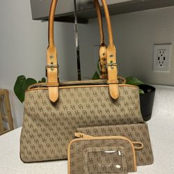 Dooney & Bourke Purse And Wallet Set