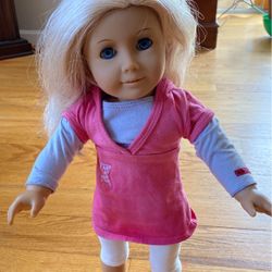 American Girl Doll Blond Blue Eyes 