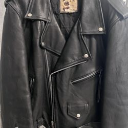 Vintage Black Leather Jacket, Unique 1980 Madrid Purchase