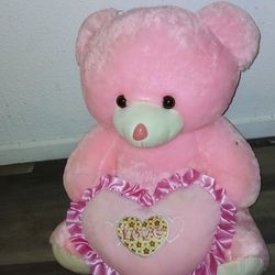 Pink Fluffy Bear