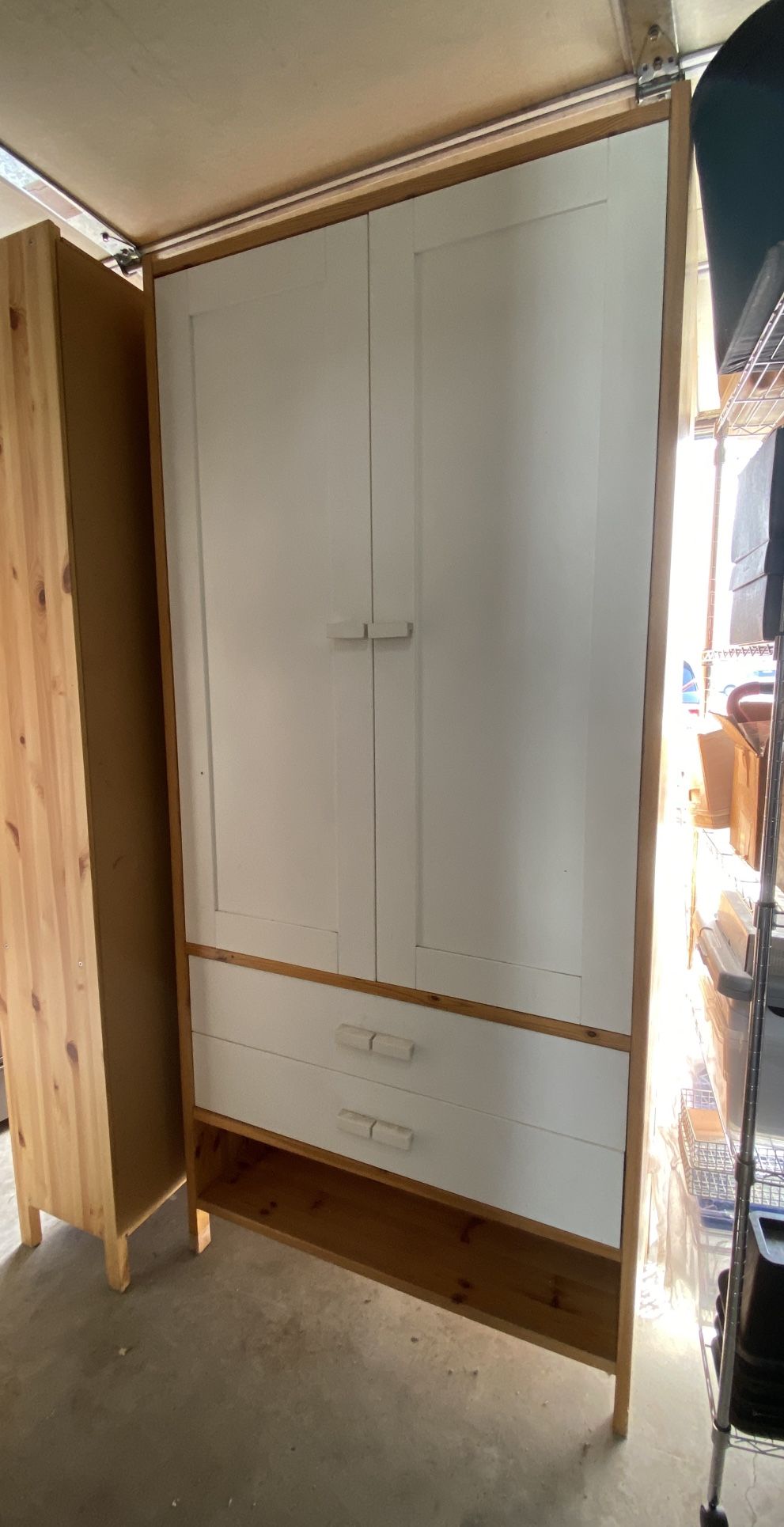 Ikea Tunhem Wood Shelf Cabinet Vintage