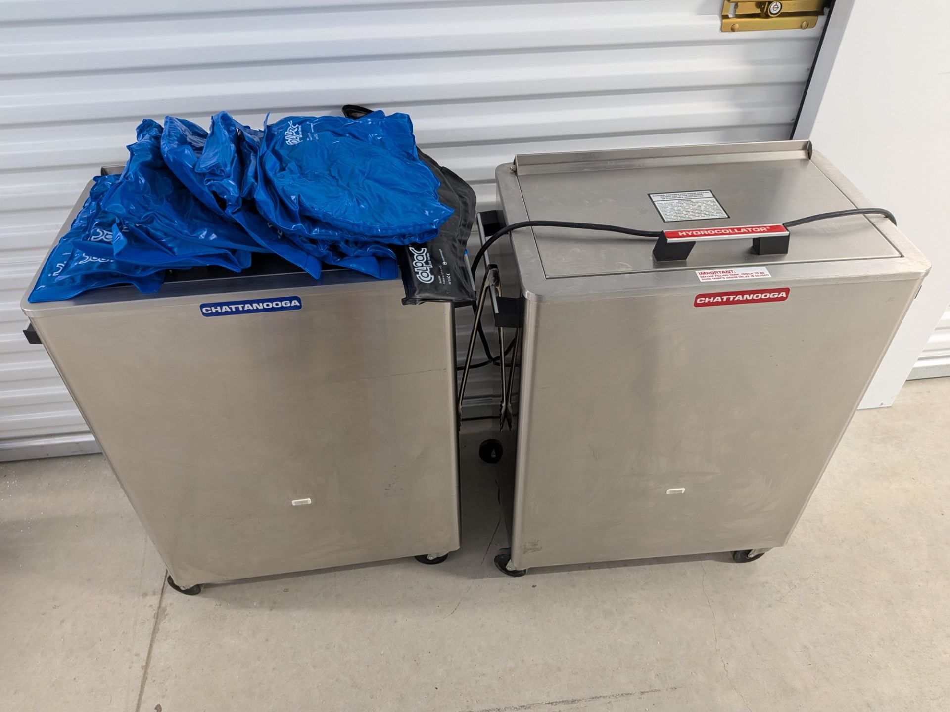 Commercial Stainless Steel Hot & Cold Pack Cabinets - Set