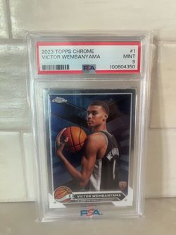 2023 Victor Wembanyama Rookie Topps Chrome #1 PSA 9