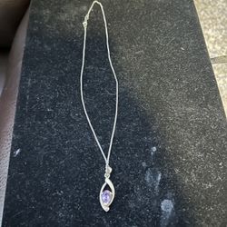 Sterling Silver amethyst necklace