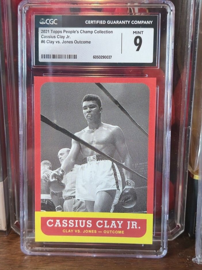 2021 Cassius Clay Jr. (Muhammad Ali) Topps People's Champ Collection trading card #6 (CGC) Mint 9.0