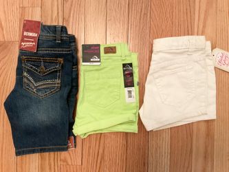 3 New girls shorts-size 5