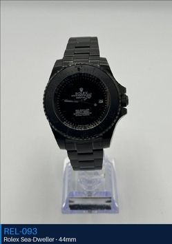 All-Black Sports Watch with Dark Dial and Matching Bezel