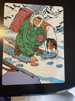 Vintage Lassie 99 piece jigsaw puzzle Big Little Piece by Whitman 1967