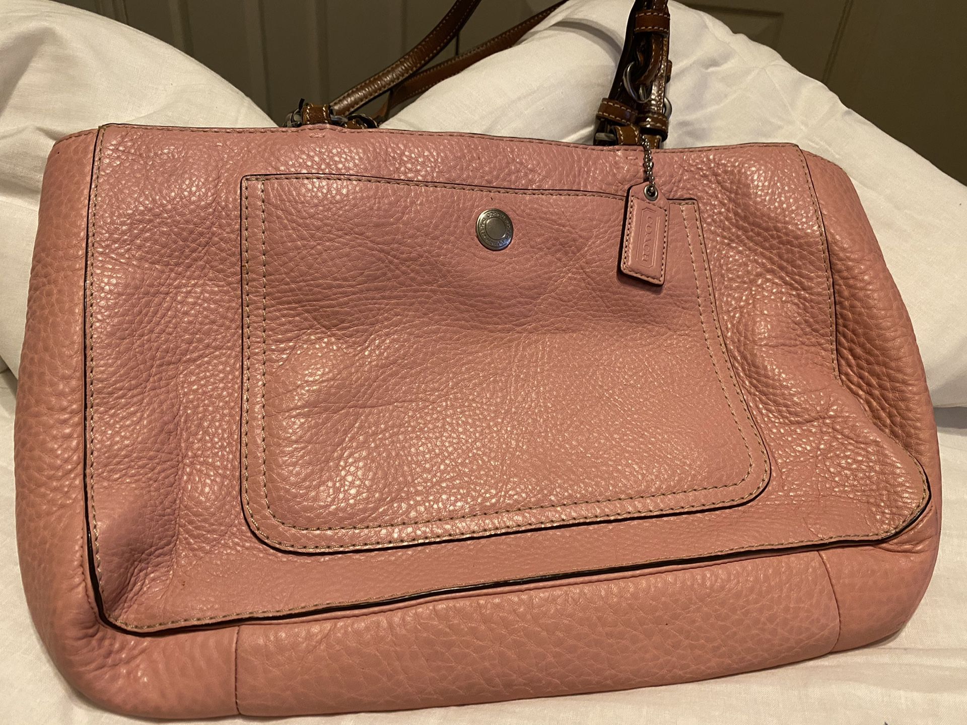 Authentic Leather Coach Purse PINK