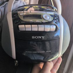 Vintage Sony Pysc Cfd-e95 Radio CD Cassette Player Boom Box (No Remote