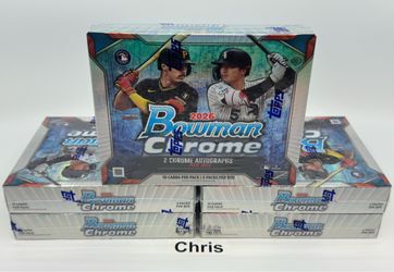 2026 Bowman Chrome Baseball Hobby Box