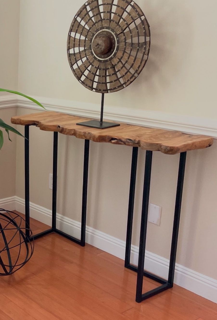 Live Edge Console Table
