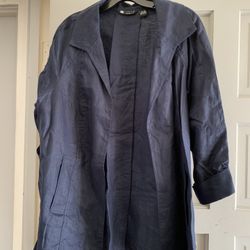 Jacket Navy Blue Linen