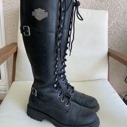 Harley Davidson Women’s Beachwood Leather Tall Riding Boots