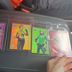4 Card Fortnite Lot Holofoil Epic Game Panini 
