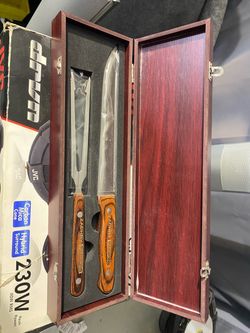Steak Knife and Fork - commemorative Zachary Parsons