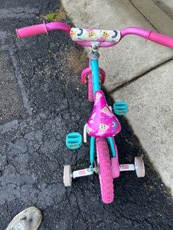 Peppa pig bike with training wheels