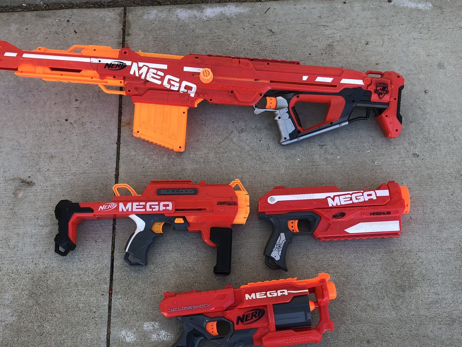 Nerf Mega lot $70