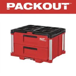 PACKOUT 22 in. 2-Drawer Tool Box with Metal Reinforced Corners