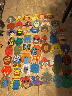 Masters of the universe wall art set of 53 heads