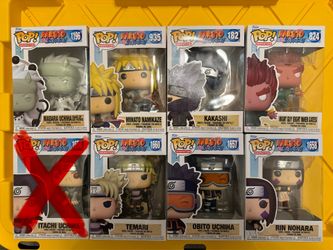 Funko Pop! Animation Naruto Shippuden Boxed Vinyl Mixed Lot of 8
