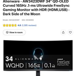 OLED Ultrawide Alienware monitor 