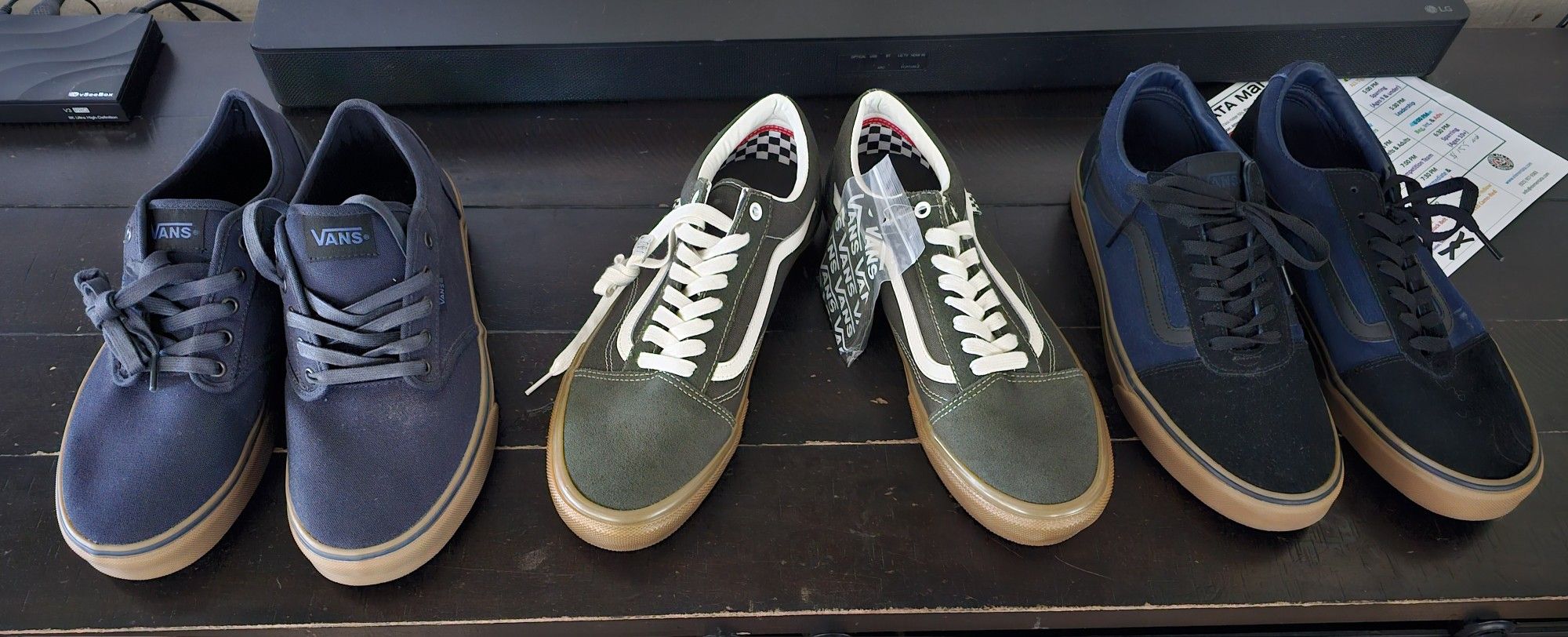 Selling mens VANS for $60 each pair.